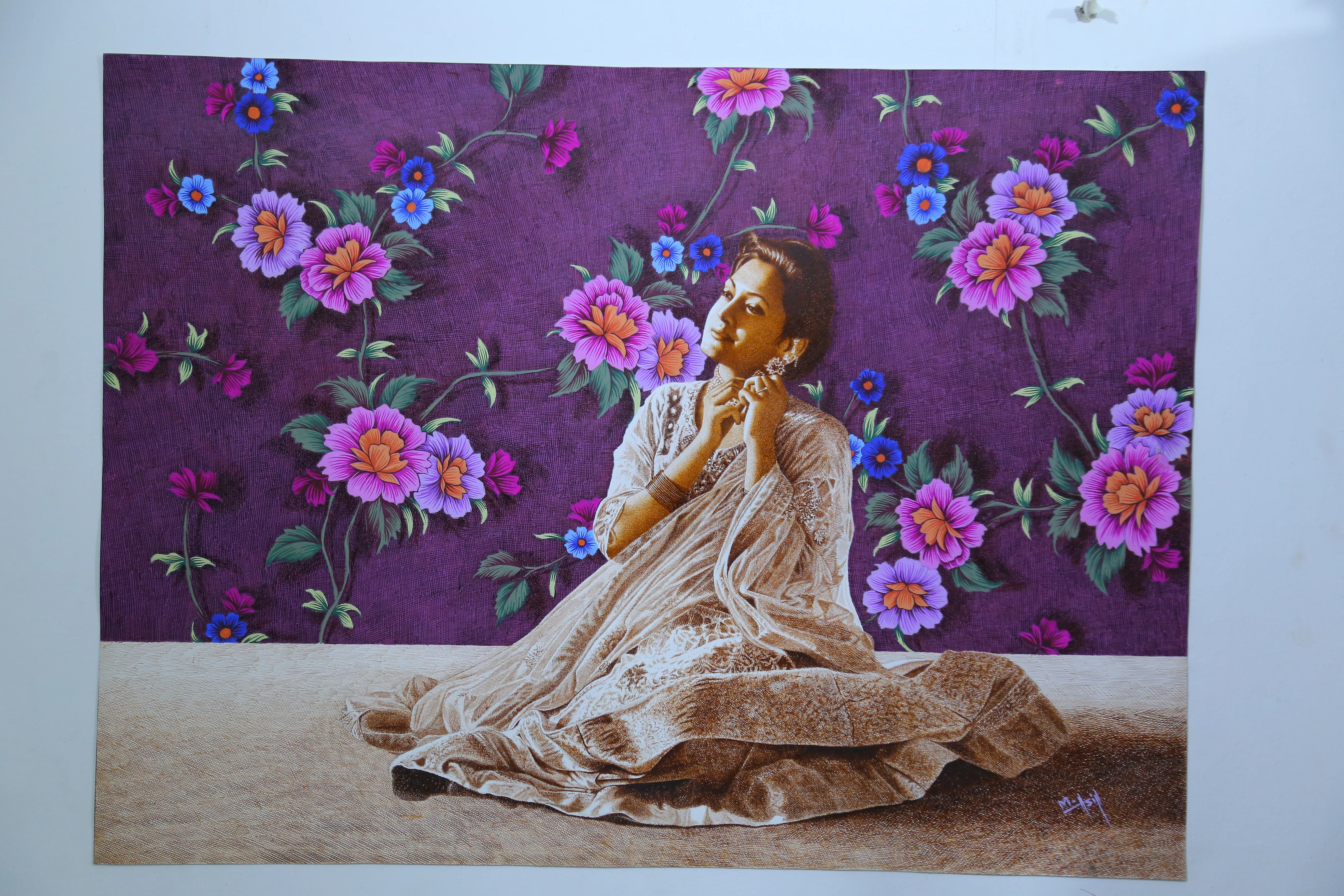 Regular pen and ink artwork by Asif Ghayaz